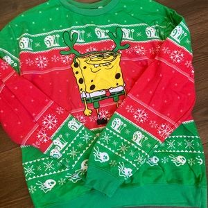 Men’s Women’s Holiday Christmas Spongebob Sweater